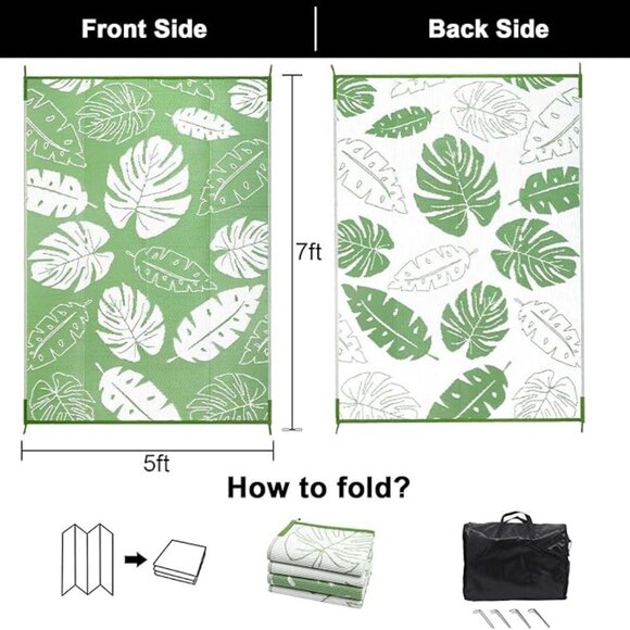 Outdoor rug  5'x7' - Picture 3 of 6